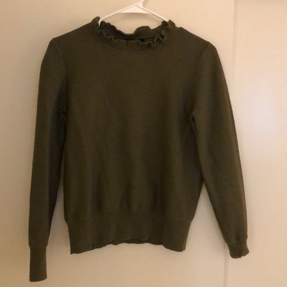 Olive green JCrew sweater